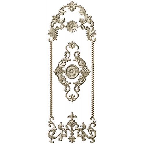 Regal Acanthus Door Panel STL 3D model for CNC