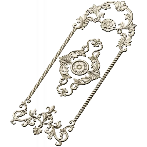 Regal Acanthus Door Panel STL 3D model for CNC