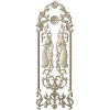 Twin Peacock Decorative Panel STL
