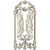 Twin Peacock Decorative Panel STL