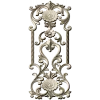 Ornate Floral Door Panel STL for CNC