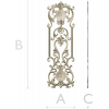 Ornate Floral Door Panel STL for CNC