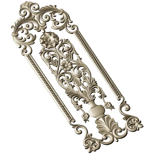 Regal Vase Vertical Panel - STL 3D model for CNC
