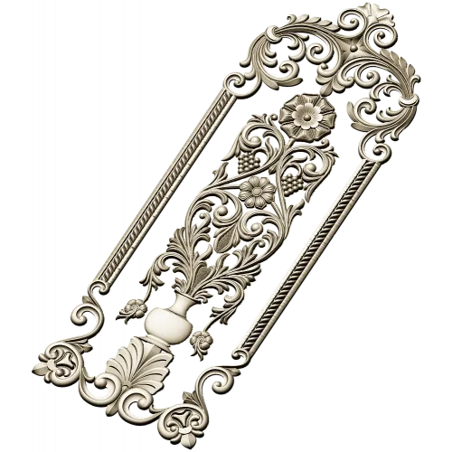 Regal Vase Vertical Panel - STL 3D model for CNC