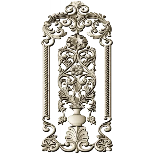 Regal Vase Vertical Panel - STL 3D model for CNC