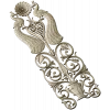 Павлиний картуш для фрезеровки - STL 3D модель