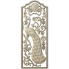 Peacock Vine Decorative Panel - STL 3D Model for CNC