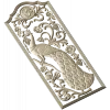 Peacock Vine Decorative Panel - STL 3D Model for CNC