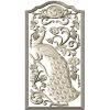 Peacock Vine Decorative Panel - STL 3D Model for CNC