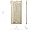 Art Nouveau Lily Door Panel - STL 3D model for CNC