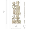 Кришна с флейтой - 3D модель в формате STL для ЧПУ