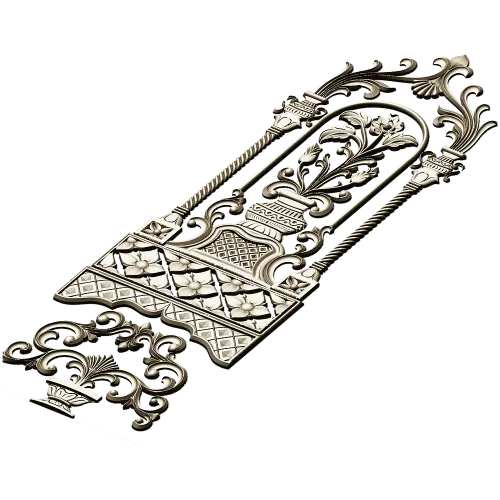 Florentine Arched Door Panel STL for CNC