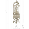 Florentine Arched Door Panel STL for CNC