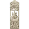Ganesha Shrine Door Panel - detailed STL 3D model for CNC