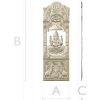 Ganesha Shrine Door Panel - detailed STL 3D model for CNC
