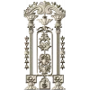 Imperial Pilaster - Baroque Door Overlay STL 3D model for CNC