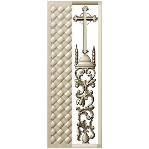 Orthodox Door Panel Relief STL for CNC