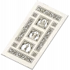 Ornamental Three-Niche Door Panel STL for CNC