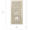 Ornamental Three-Niche Door Panel STL for CNC