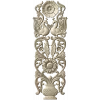 Regal Bloom - ornate vertical panel STL for CNC milling