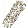 Regal Bloom - ornate vertical panel STL for CNC milling