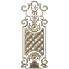 Ornate Quilted Door Panel STL