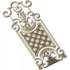 Ornate Quilted Door Panel STL