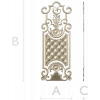 Ornate Quilted Door Panel STL