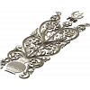Арабесковая вертикальная накладка с вазой и полумесяцем - 3D модель STL для ЧПУ