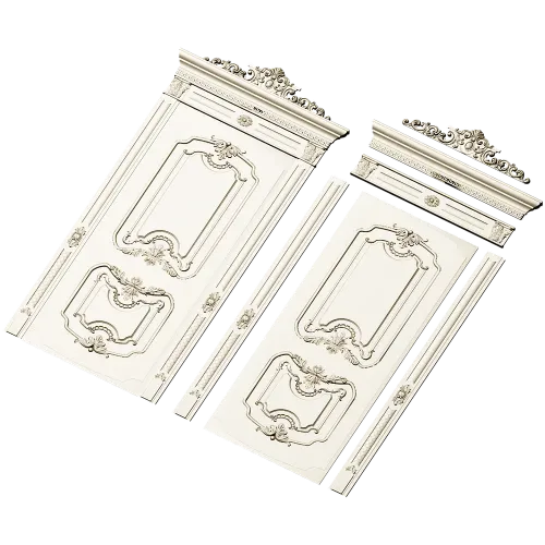 Rococo Door Panel STL for CNC Router