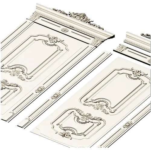 Rococo Door Panel STL for CNC Router