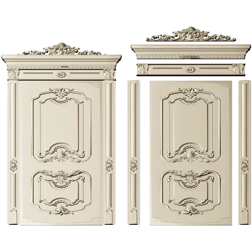 Rococo Door Panel STL for CNC Router