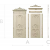 Rococo Door Panel STL for CNC Router