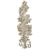 Floral Bouquet Applique STL - high-relief 3D model for CNC routers