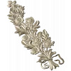 Floral Bouquet Applique STL - high-relief 3D model for CNC routers