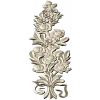 Floral Bouquet Applique STL - high-relief 3D model for CNC routers