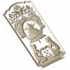 Ornamental Lotus Offering Panel - STL 3D Relief for CNC
