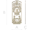 Ornamental Lotus Offering Panel - STL 3D Relief for CNC