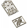 Arched Vine & Cross High-Relief STL Panel for CNC