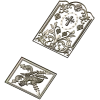 Arched Vine & Cross High-Relief STL Panel for CNC