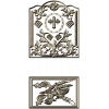 Arched Vine & Cross High-Relief STL Panel for CNC
