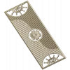 Decorative Door Panel STL - Rosette & Helm Relief