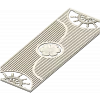 Decorative Door Panel STL - Rosette & Helm Relief