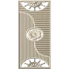 Decorative Door Panel STL - Rosette & Helm Relief