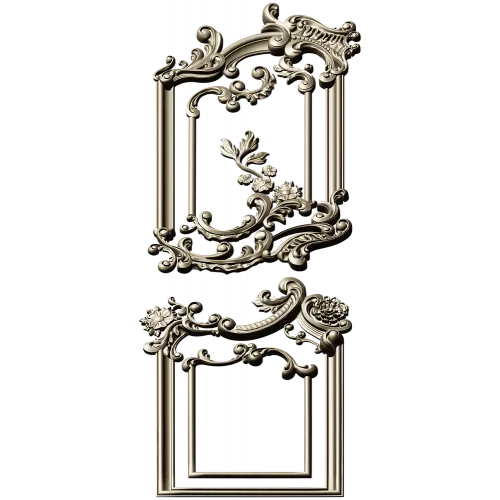 Рокайльная дверная панель - 3D модель в формате STL для ЧПУ