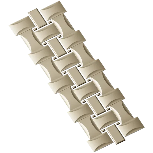 Interlaced Ribbon Trim - STL 3D Model for CNC