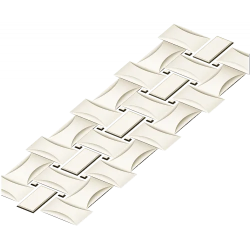 Interlaced Ribbon Trim - STL 3D Model for CNC