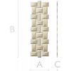 Interlaced Ribbon Trim - STL 3D Model for CNC