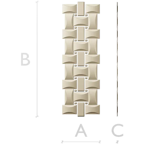 Interlaced Ribbon Trim - STL 3D Model for CNC