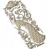 Peacock Vertical Relief STL - 3D model for CNC carving